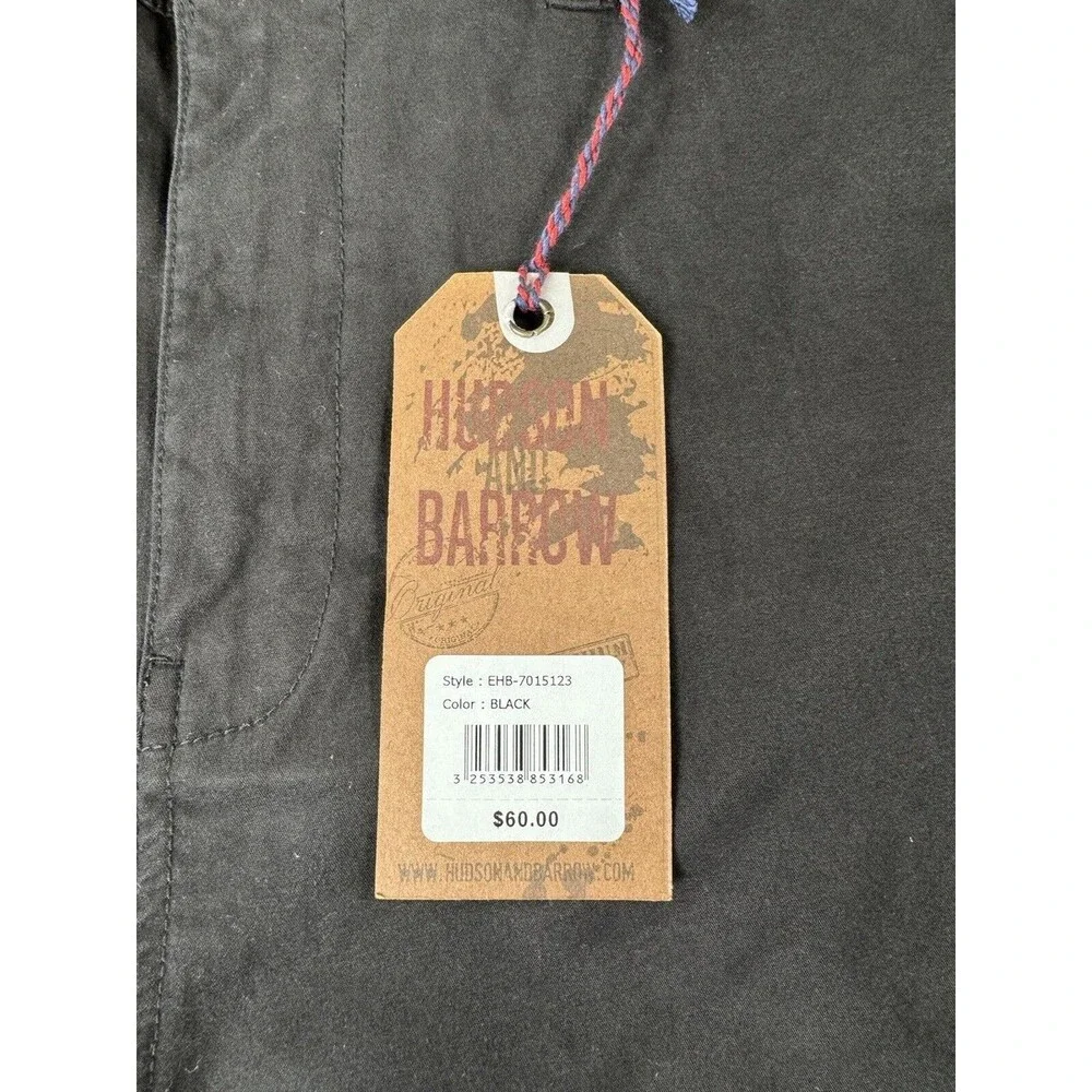 Hudson & Barrow Men’s Black Cargo Shorts Size 40 Lightweight Utility Outdoor - Picture 6 of 12